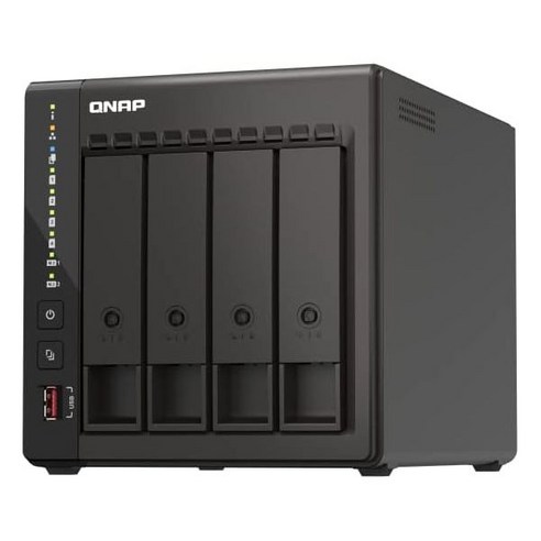 QNAPS 253E 8G US 2 Bay 고성능 데스크톱 NAS 인텔 Celeron 쿼드코어 프로세서 8GB DDR4 RAM 듀얼 2.5GbE 2.5G/1G/100M 네트워크, 4 Bay-8G_2.5GbE NAS