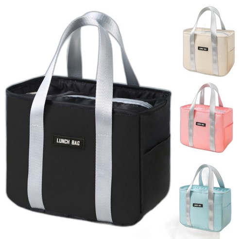 수아즈 콤팩트 보온 보냉 피크닉 쿨러백 6.5L, 블랙(BK)