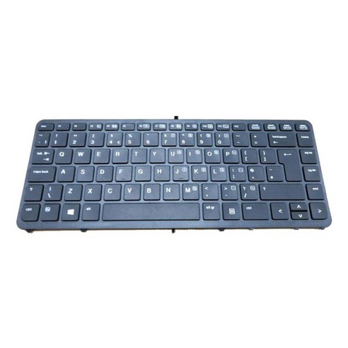 블랙 프레임이 있는 EliteBook 736658-001용 교체용 노트북 키보드 UK, 290x150x5mm, 플라스틱