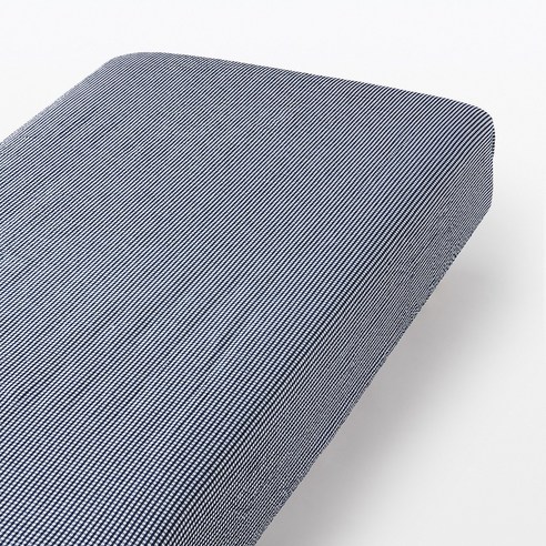 무인양품 MUJI 면 서커 매트리스 커버 JDAY9A2S, 네이비 체크