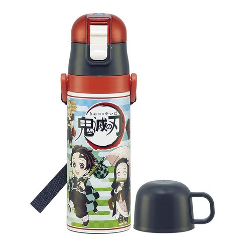 스케이터 초경량 2웨이 스테인리스 보틀, 1개, 귀멸의 칼날 임무행각, 430ml