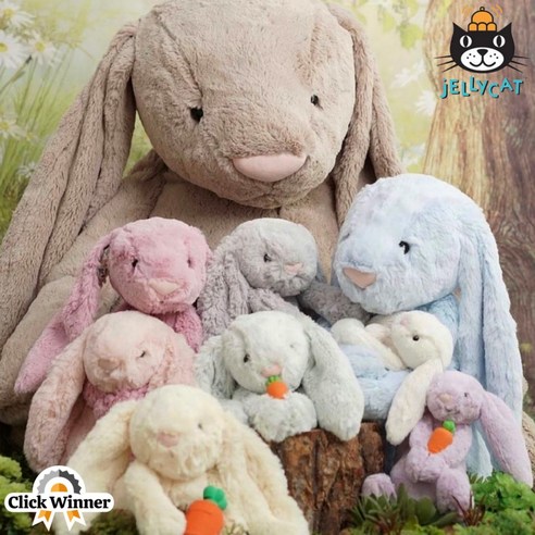 젤리캣 버니 토끼 애착인형 M L XL BIG 라지 빅버니 JELLYCAT 빅사이즈 대형인형, 블로썸 자스민