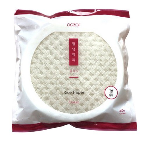 아오자이 베트남 라이스페이퍼 원형 16cm 월남쌈 300g, 1세트