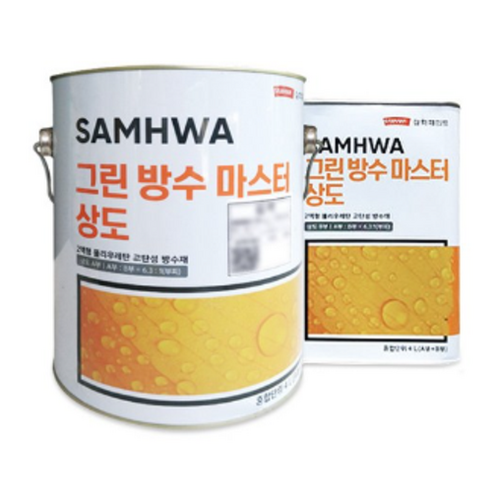 삼화페인트 그린 방수 마스터 우레탄 상도 4L – 녹색 1개 삼화페인트상도