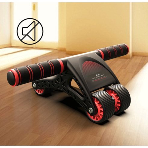 네 바퀴 ab 슬라이드 조용한 여성 뱃살 운동 남성 복근 만들기, black