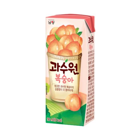 과수원 복숭아 190ml x 24입, 72개