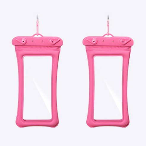 네모라마 솔리드 스마트폰 방수팩 핸드폰 물놀이 휴대폰 방수케이스, 핑크2개