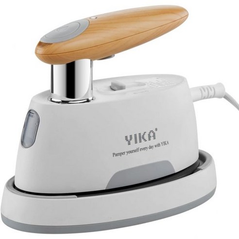 YIKA 스팀 다리미 휴대용 패브릭 주름 제거제, 화이트.