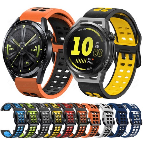 HUAWEI GT Runner/GT 3 용 Easyfit 실리콘 스트랩 HUAWEI WATCH 3 시계 밴드 팔찌 용 46MM GT3/GT2 Pro Smartwatch 스포츠 밴드, H, Huawei Watch3 Pro
