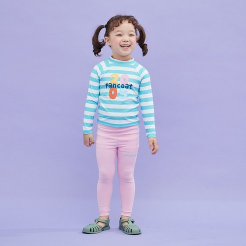 팬콧 페인팅덕 리멤버 스트라이프 래쉬가드_PKTTUSW01U