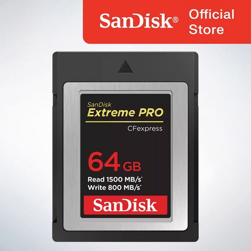 [샌디스크 공식판매점] 샌디스크 CF카드 익스트림프로 CFexpress TypeB SDCFE 64기가, 64GB