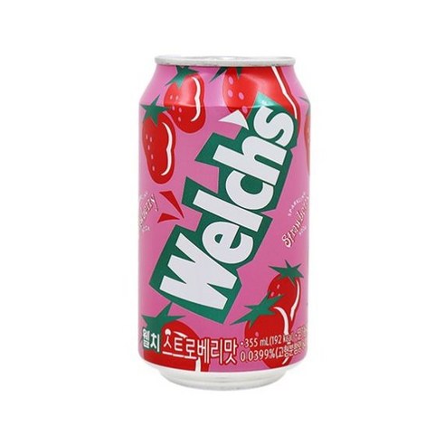 웰치소다 딸기 355ml x 24개