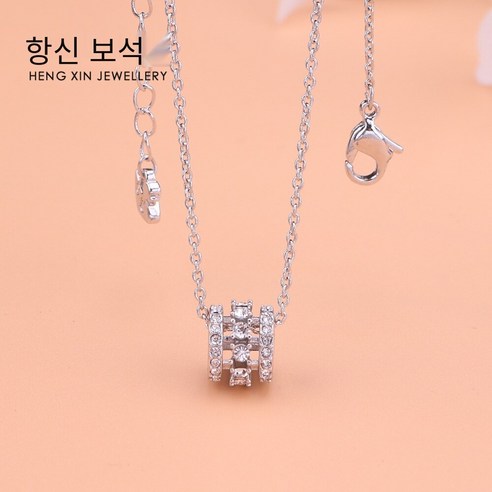 스키 가방 더 라운드 다이아몬드 작은 허리 전송 비즈 목걸이 Shijia Jingdong 홍콩 포스트 배송