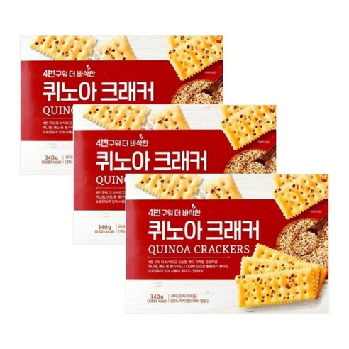 4번구워 더 바삭한 퀴노아 크래커