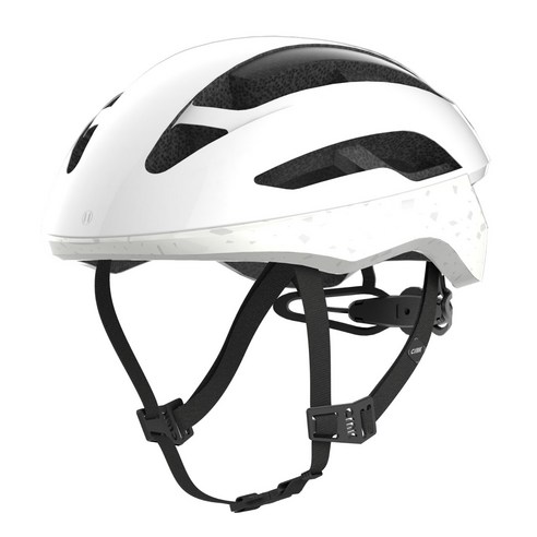 크랭크 앵글러 CRNK ANGLER 자전거 킥보드 경량 로드 픽시 Bicycle 헬멧, 스톤화이트(유광), 1개
