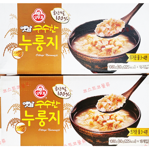 오뚜기 옛날 구수한 누룽지 60g x 18개입, 18개