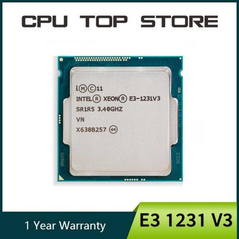 중고 Xeon E3 1231 V3 3.4GHz 쿼드코어 LGA 1150 데스크탑 CPU 프로세서, 01 CPU