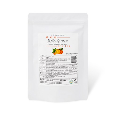 프리티 호박수 컷팅샷 버닝티 탄수화물 컷팅 케어 체지방 특허배합, 1개, 20개입, 1.5g