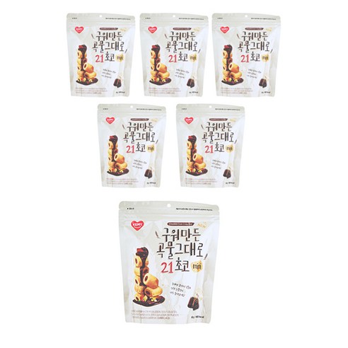 [블루존] 구워만든 곡물그대로21 초코 80g 6개