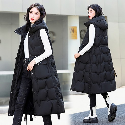 여성 심플 후드 집업 롱 패딩 조끼 Women's vest 할인가격 41,800원 배송방법 판매자로켓 배송료 0원 평점 4.5/5