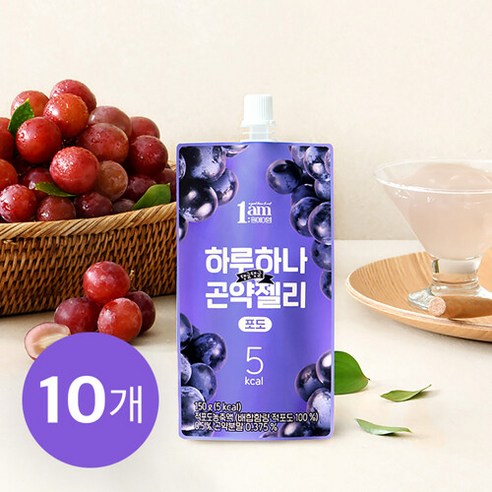 1am 하루하나 곤약젤리 포도 150g x 10개