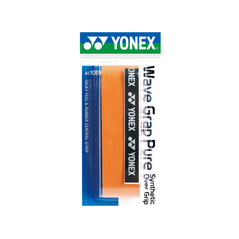 요넥스 오버그립 AC108WEX 10개 스파이럴 그립 배드민턴 테니스, 오렌지