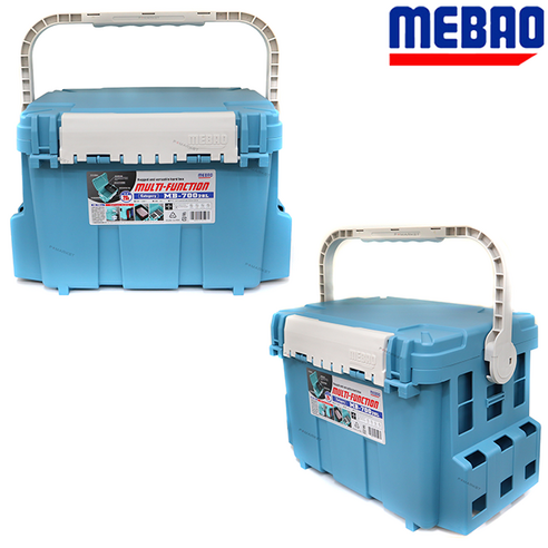 메바오 태클박스 버킷 마우스 낚시 소품 케이스 가방 28L MB-700, 1개, 블루/화이트