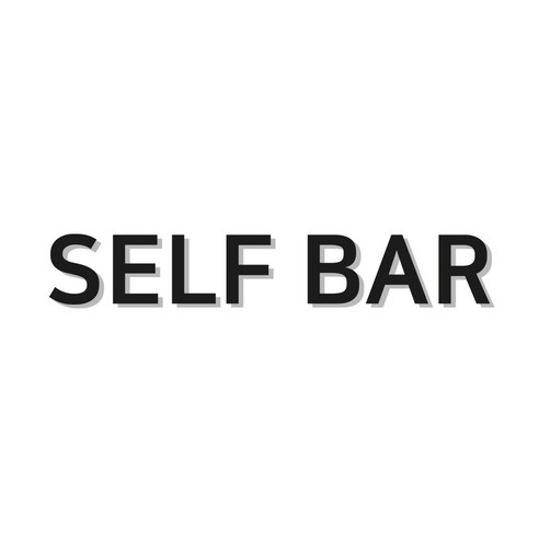 스튜디오투명 화장실 표지판, SELF BAR, 1개