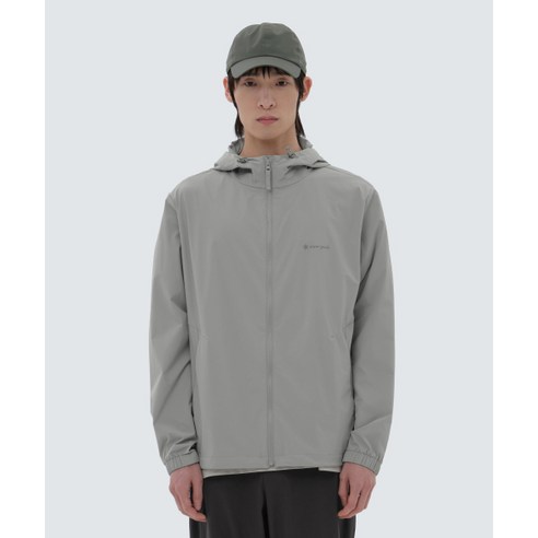 SNOWPEAK APPAREL 프로 우븐 바람막이 Stone Gray S24SMTWB30 149497, 110