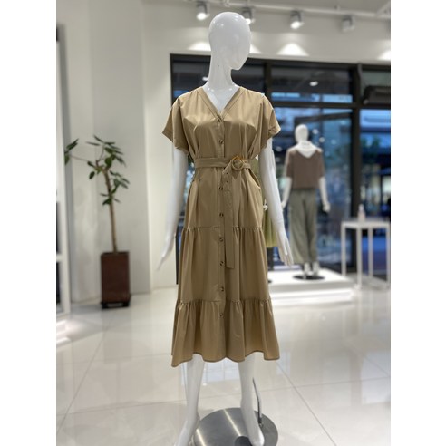 올리브데올리브 벨티드 브이넥원피스YW3MO348(1797053)