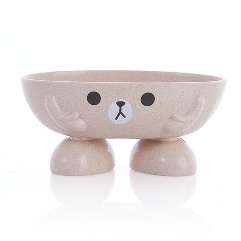 뚜껑 여행 휴대용 비누 상자, [곰 비누 상자] 베이지