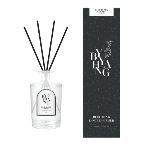 바이향 홈 디퓨저 500ml + 리드스틱 4p 세트, 모링가블라썸, 1세트