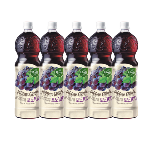 [안녕골목마켓] 웅진 자연은 포도 1.5L 5개