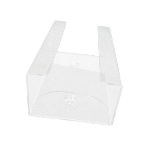 1pc 벽 마운트 티슈 박스 홀더 디스플레이 커버 사무실 장식 경량, 클리어, 아크릴