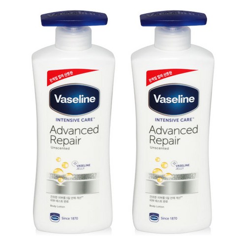 메마른 일상에 촉촉함을 더하다: 바세린 어드벤스드 리페어 로션 무향 바세린바디로션