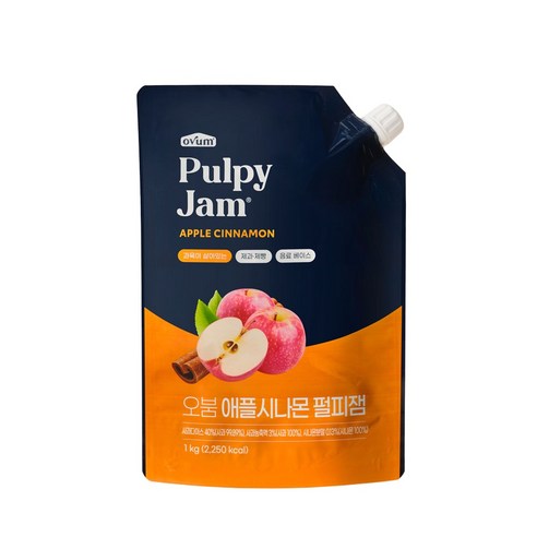 오붐 애플시나몬 펄피잼 1kg 2개입 베이스