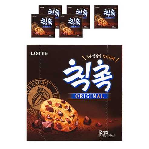 롯데 칙촉 오리지널, 180g, 6개