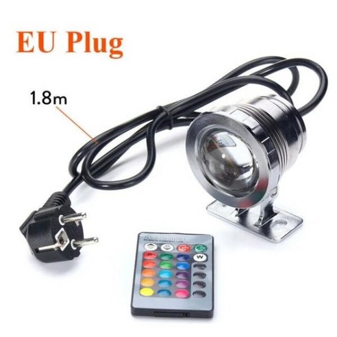 방수 RGB LED 투광 조명 잠수정 정원 장식 야외 물고기 탱크 Piscina 수영장 연못 DC 12V 85-265V, 02 2_03 10W 12V