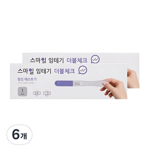스마일랩 더블체크 임신테스트기, 1개입, 6개
