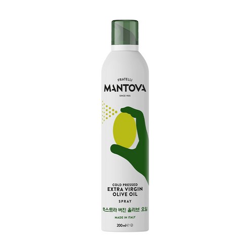만토바 엑스트라 버진 올리브 오일 스프레이, 200ml, 1개