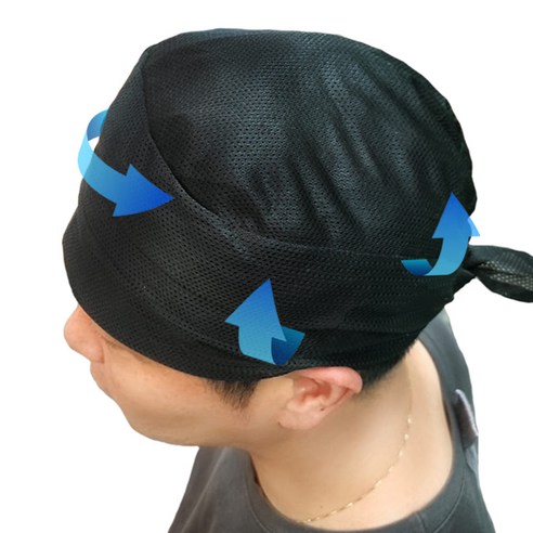 무더운 여름, 쿨에어 메쉬두건으로 쾌적하게 작업하세요!