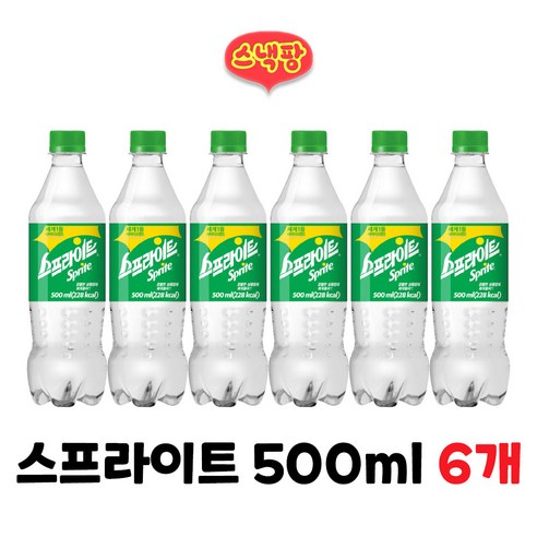 스프라이트, 500ml, 6개
