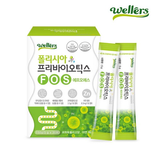 웰러스 폴리시아 프리바이오틱스 FOS, 150g, 5개