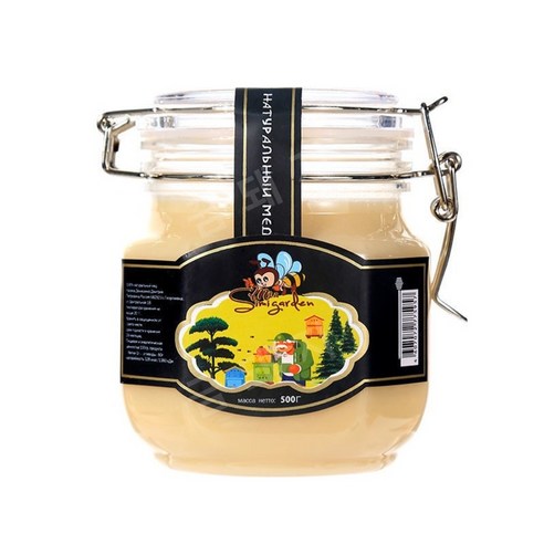 금돼지꿀 러시아꿀 정통 꿀 피나무꿀 500g1000g 수입 천연 크리스탈, 1개, 500G-블랙 라벨