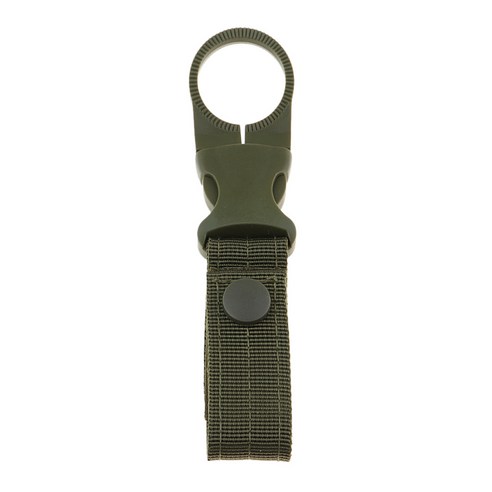 YSSHOP Molle 교수형 벨트 Carabiner 웨빙 물병 버클 클립, 녹색, 나일론 플라스틱