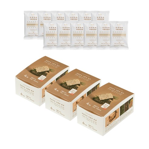 자연우리 가평잣 한과 4p, 3개, 112g