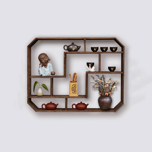 다용도 벽면 진열 장치 안정성 전시회 전문적 아크릴, 4호 62x12x48 카멜