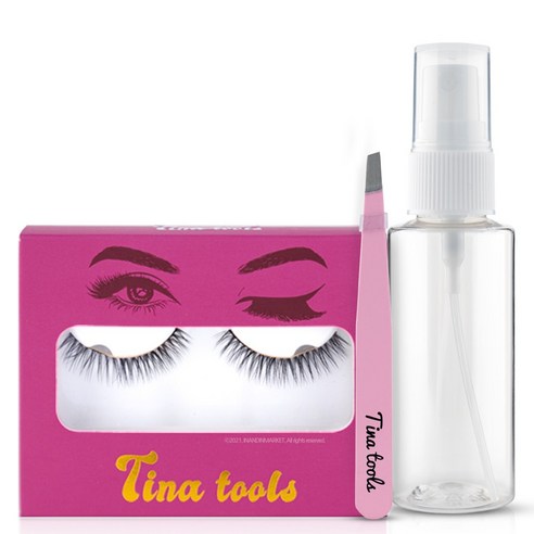 티나툴스 포토샷 아이래쉬 쌍꺼풀 테이프 속눈썹 데일리샷+공병+집게, 1개, 단일