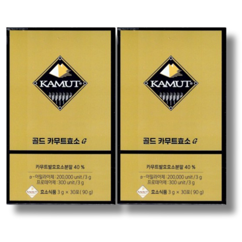 그레인온 골드 카무트 효소 G 30포 발효효소 설빈 물티슈 포함 세트, 설빈 물티슈 1팩, 1박스, 90g