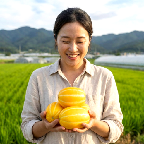 [다정한과일] 품질보장 고당도 성주 참외 로얄과 (특품/가정용), 1박스, (특품) 로얄과 2kg